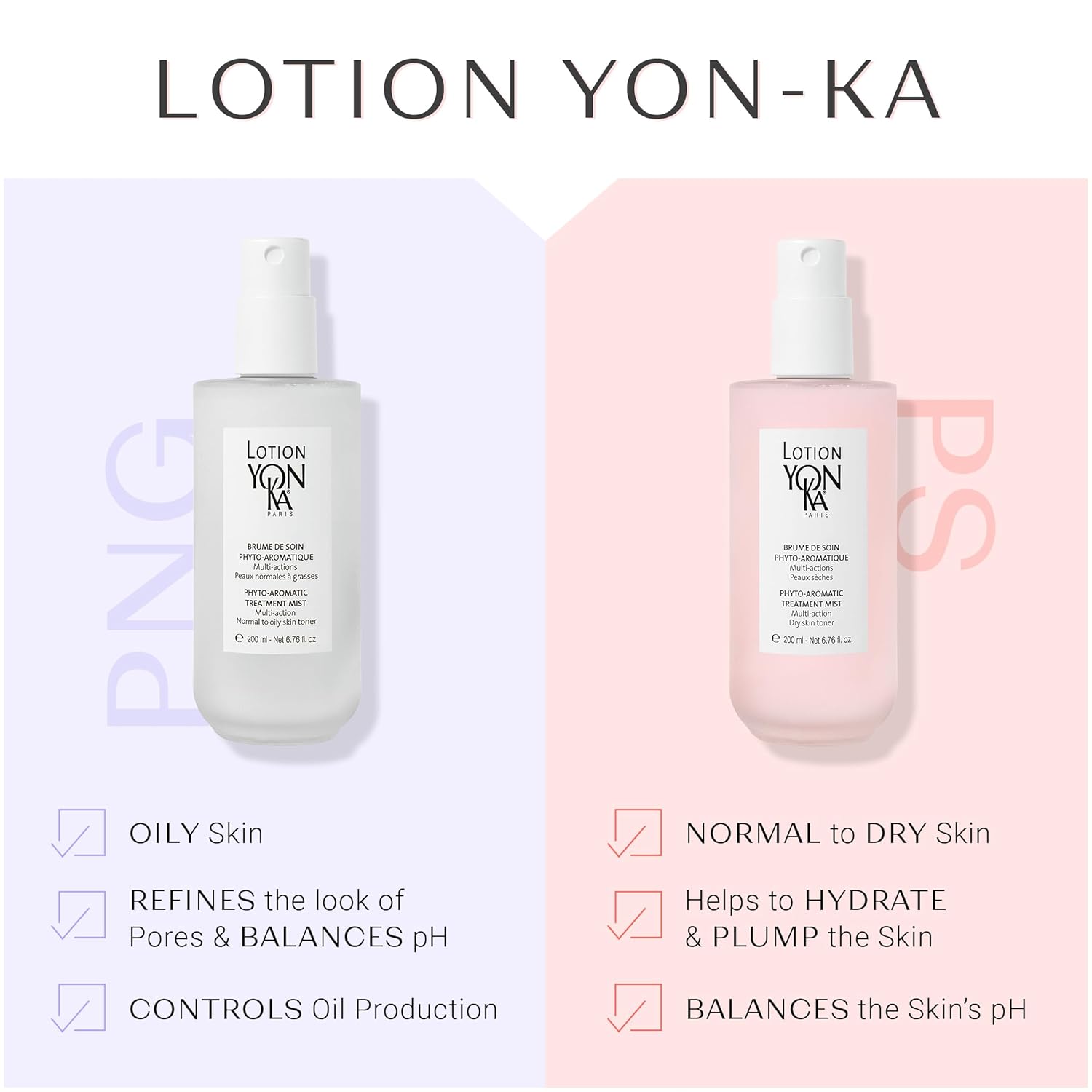 Yon-Ka Lotion PNG Toner - Refreshing Daily Face Mist with Aloe Vera & Rosemary | Hydrates & Soothes Skin