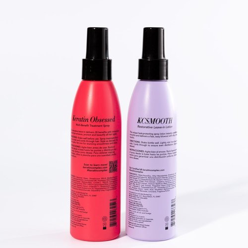 Keratin Complex - Blow Dry Essential Smooth Kit | Keratin Obsessed & KCSMOOTH Leave-In Lotion, 5 fl oz