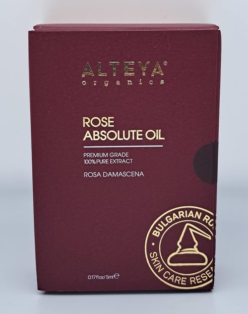 Alteya Organics Bulgarian Rose Absolute Oil - Authentic Rosa Damascena | 5ml Essential Oil