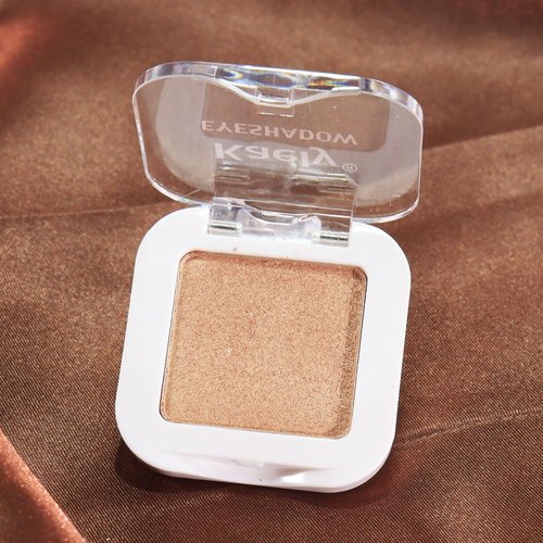 Evpct Gold Single Eye Shadow Palette - High Pigment Shimmer & Glitter for Mature Skin | Bronze & Copper Tones