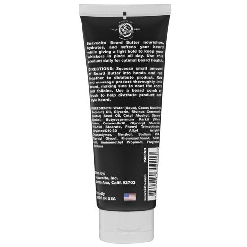 Beard Butter - Whiskey Bar by Suavecito for Men - 4 oz Cream