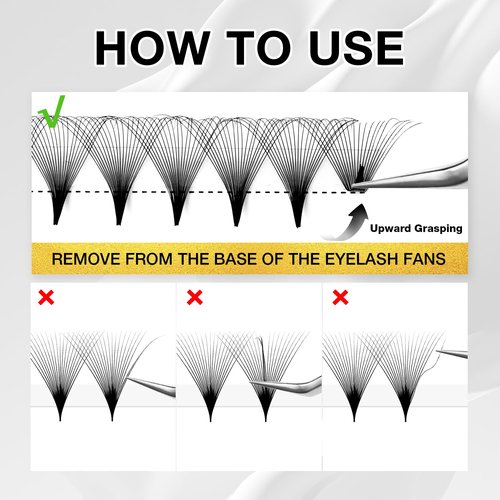 CharmO'clock 20D Mega Volume Lash Extensions 0.07mm Thickness 8-16mm Mixed Length Premium Eyelash Extension Super Matte Black Finish For Elite Volume Specialists(20D 0.07 8-16mm)