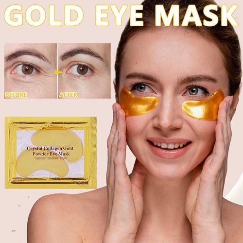 TIRDET 40 Pairs Lip Mask & Eye Mask, 24K Gold Gel Crystal Collagen Under Eye Patches for Puffy Eyes, Dark Circles, Bachelorette Party Favors, Wrinkles and Fine Lines, Galentines Day Gifts