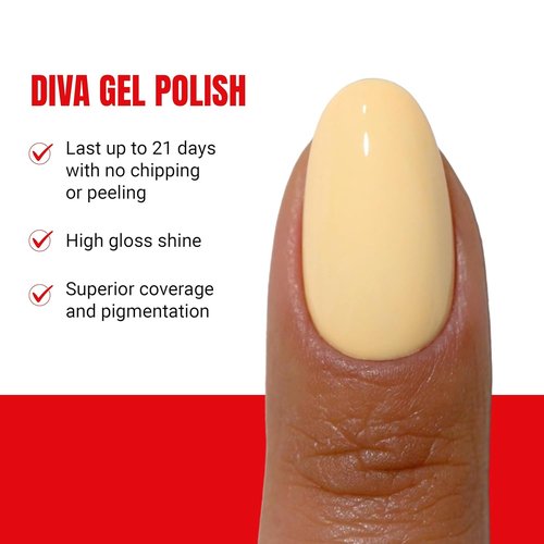 DND Gel Polish Coquette Collection - UV/LED Gel & Air Dry Nail Lacquer Duo, 086 Durian, 0.5 Fl Oz