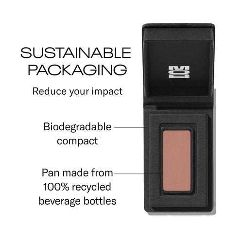MOB Beauty Eyeshadow M1 - Matte Dusty Rose | Talc-Free, Vegan, Long-Wear Compact for Crease or All-Over Wash