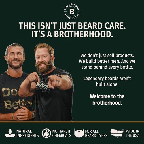 Live Bearded Beard Butter - All-Natural Leave-In Conditioner & Softener | 3 fl oz - 1880 Scent: Bourbon, Bitters, Citrus
