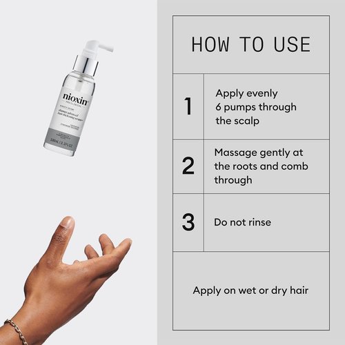 Nioxin Density Defend Diamax Advanced Hair Thickening Serum - Caffeine & Niacinamide for Fuller Hair | 3.38 Fl Oz
