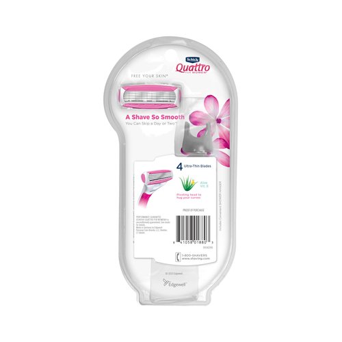Schick Quattro Women's Razor Value Pack - 1 Handle & 5 Refills