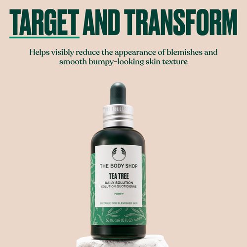 The Body Shop Tea Tree Daily Solution Serum - Purifying - For Oily, Blemished Skin - 1.69 Fl Oz
