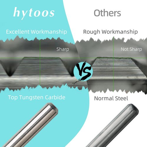 HYTOOS 5XC Safety Nail Drill Bits, Small Rounded Barrel, 3/32 Shank Carbide Nails Bit for Righties, Electric Drills Accessories, Fast Remove Manicure Art Thick Gel (5XC, Small Barrel)