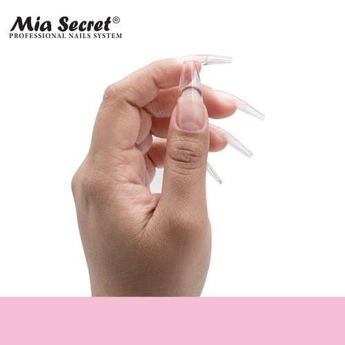 Mia Secret Soak off CLEAR Soft Gel Nail Tip MADE IN USA for Salon and DIY (Clear 140 Tips, Coffin)