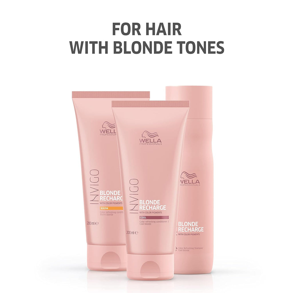 Wella Professionals Invigo Blonde Recharge Conditioner - Refresh Color & Eliminate Brassiness | 6.7oz