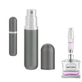 ANTOKX Travel Perfume Atomizer Refillable Bottle - 5ML Leakproof Luxury Travel Perfume Atomizer, Refillable Perfume Spray Bottle for Women (Gray)