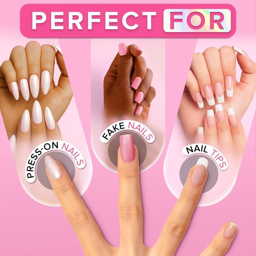 NYK1 NailBond Brush-On Glue - Super Strong Adhesive for Press-On Nails & Acrylics (8ml) | Long-Lasting, Mess-Free Application