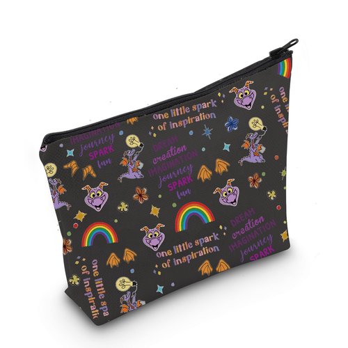MNIGIU Purple Dragon Cosmetic Bag Purple Dragon Lover Gift Dragons Merch (Purple Dragon Bag)
