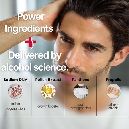 DNA-Pollen Hair Growth Treatment - Proven Formula for Thicker, Fuller Hair | 118ml / 4fl.oz