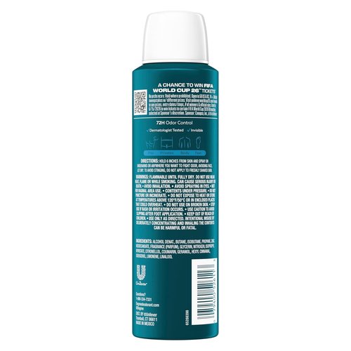 Degree Men Whole Body Deodorant - Cool Rush Scent | Aluminum-Free 72H Odor Protection, 2.9 oz