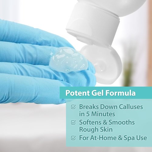 Ebanel Callus Remover Gel - Professional Foot Exfoliator with 20% Urea & Epsom Salt | Cracked Heel Repair