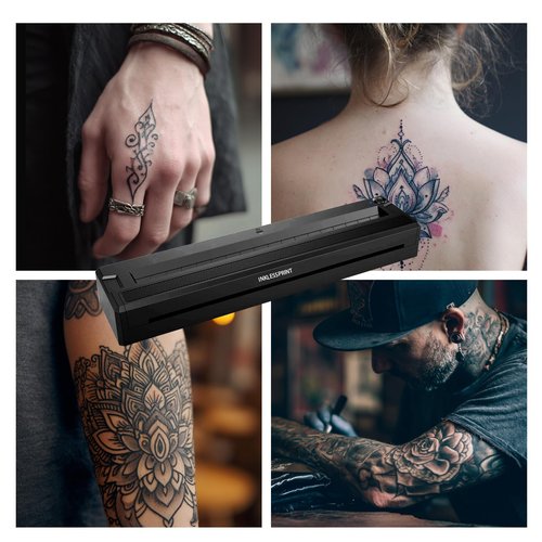 INKLESSPRINT Tattoo Stencil Printer Machine for Tattooing, Portable Bluetooth Thermal Tattoo Transfer Printer for Tattoo Artists & Enthusiasts., Compatible with Android, iOS, Windows