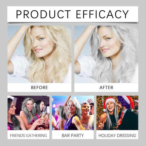 Regine Switzerland Silver Hair Dye - 2-in-1 Nourishing Hair Color with Natural Essence | 3.53 Fl Oz (2 Pack)