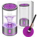 EITABEL Makeup Brush Cleaner machine, 2 in 1 Makeup Brush Cleanser & Washer, 7000 RPM High-Speed Deep Cleaning, Portable Automatic Cosmetic Brush Cleaner for Foundation Brush Sponge, Purple