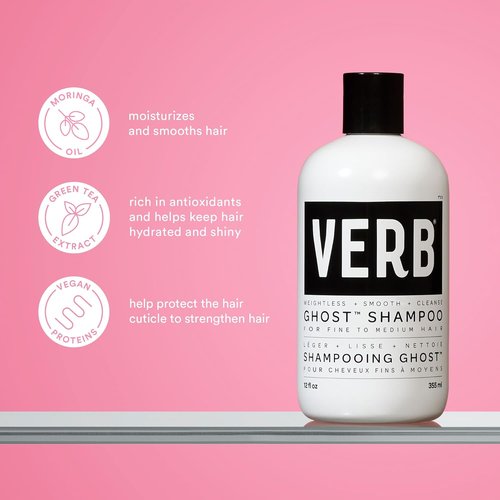 VERB Ghost Shampoo & Conditioner Duo Set - Lightweight Formula for All Hair Types | 12 oz Each