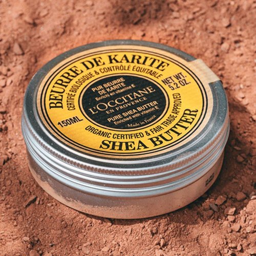 L’Occitane Organic Pure Shea Butter Balm - Multi-Use Moisturizer with Vitamin E for Dry Skin, Hair & Lips