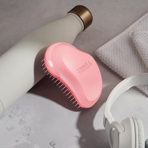 Tangle Teezer Original Detangler Brush - Perfect for Thick & Curly Hair | Pink Punch Color