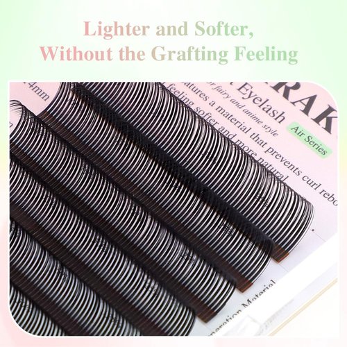 NAGARAKU Bouquet Eyelash Extensions, 5D Flower Spikes Lashes Premade 5D Flora Lash Extension, Matte Black Wispy Volume Eyelashes for Fairy Manga Style Salon Use 12 Rows (0.07 D Curl 8-15mm Mix)