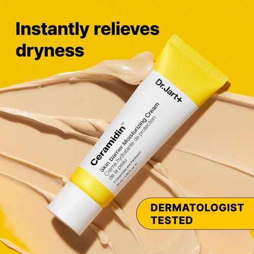 Dr.Jart+ Ceramidin Skin Barrier Korean Face Cream Moisturizer with Ceramides and Panthenol | Korean Skin Care | Travel Size, 0.5 Fl Oz