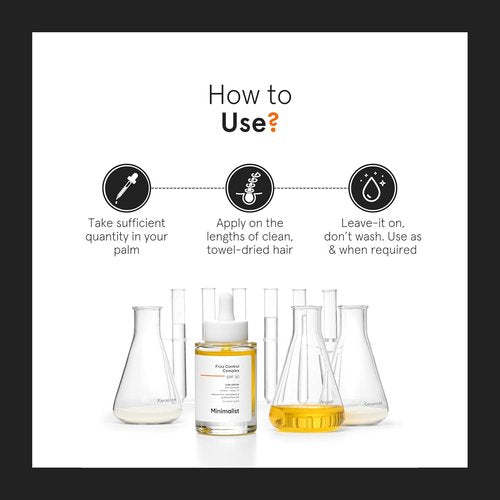 Skiennix Minimalist Frizz Control Complex - Keratin, Argan Oil & Ceramide | Smooths & Protects All Hair Types | 1.69 fl oz / 50 ml