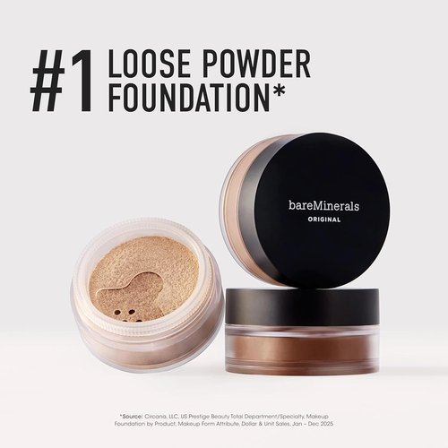 bareMinerals Original Loose Powder Foundation SPF 15 | Sheer to Full Coverage Face Makeup