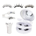 Mayhug Magnetic Eyelashes 3 Pairs, Reusable Magnetic Lashes with Applicator No Glue Needed Lash Clusters Kit Natural Look, Easy to Wear and Remove (3 Pairs-Kit 2)
