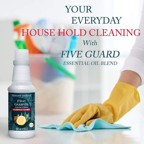 Natural Riches Household Cleaner - Essential Oil Blend for Deep Cleaning | 16 Fl Oz