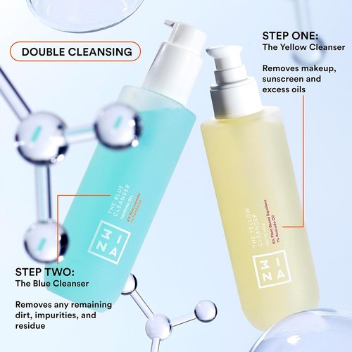 3ina MAKEUP - Yellow Oil Cleanser with 5% Plant-Based Squalane & 1% Avocado Oil | Vegan & Cruelty-Free