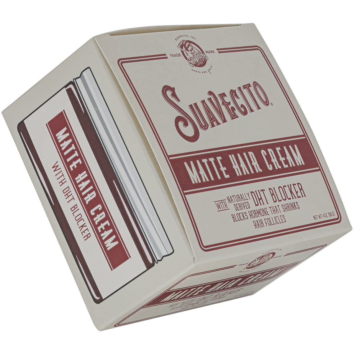 Suavecito Pomade Matte Hair Cream - DHT Blocker for Thinning Hair Regrowth | Low Shine, Light Hold