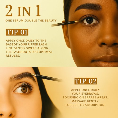 Lash Serum for Eyelash Growth - Premium Eyelash Growth Serum Advanced Eye Lash Serums for Longer, Fuller, Thicker Lashes with Natural & Vegan Formula for Sensitive Eye - Includes Ribbon for Gift