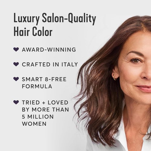 Madison Reed Radiant Hair Color Kit - 5.5NNN Dark Brown with Warm Golden Tones | 100% Gray Coverage, PPD-Free & Ammonia-Free