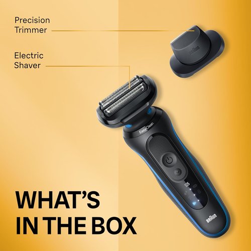Braun Electric Shaver | Series 5 5118s | Waterproof Wet & Dry Shaving | Turbo Mode & Precision Trimmer