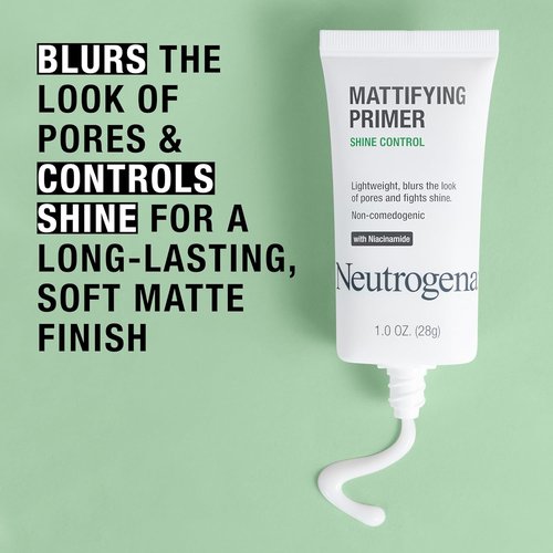 Neutrogena Mattifying Primer - Lightweight Shine Control & Pore Blurring Formula | 1 oz