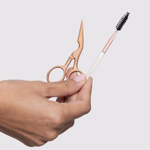 Tweezerman Rose Gold Eyebrow Scissor and Eyebrow Brush