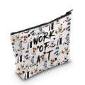 MNIGIU Horror Clown Inspired Cosmetic Bag Scary Clown Lover Gift Clown Themed Makeup Bag Horror Movie Fan Gift