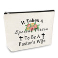 Pastor’s Wife Makeup Bag Pastor Appreciation Gifts for Women Religious Present Cosmetic Bag Christmas Birthday Present for Minister's Wife Thank You Gift Travel Toiletry Pouch