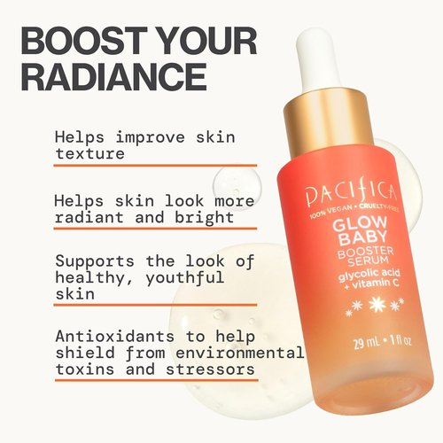 Pacifica Serum Booster - Glow Baby for Radiant Skin | 1 Fl Oz