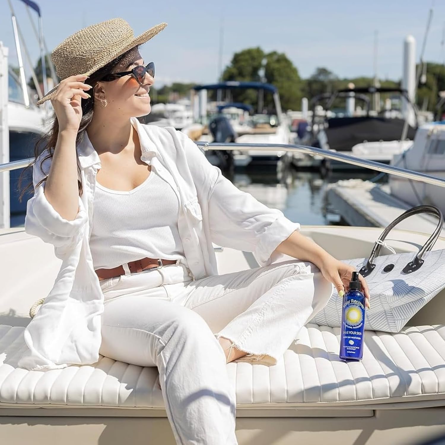 Solar Recover After Sun Moisturizing Spray - Hydrating Facial & Body Mist with Vitamin E | 12 Oz Sunburn Relief
