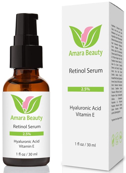 Skiennix Retinol Serum 2.5% - Hydrating Formula with Hyaluronic Acid & Vitamin E, 1 fl. oz.