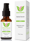 Skiennix Retinol Serum 2.5% - Hydrating Formula with Hyaluronic Acid & Vitamin E, 1 fl. oz.