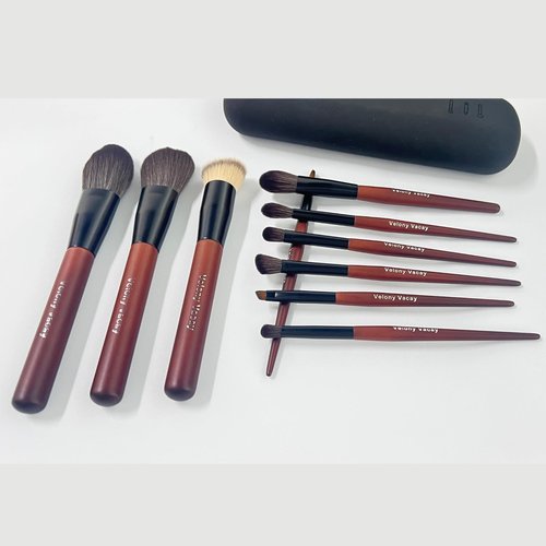 Makeup Brush Set, 10Pcs Makeup Brushes Set Professional, Premium Synthetic Powder Foundation Eyeshadow Highlight Lip Blending Eyebrow Liner Travel Makeup Brush Set