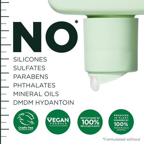 Garnier Fructis Hair Filler Shampoo - Moisture Repair for Curly & Wavy Hair with Hyaluronic Acid | 10.1 Fl Oz