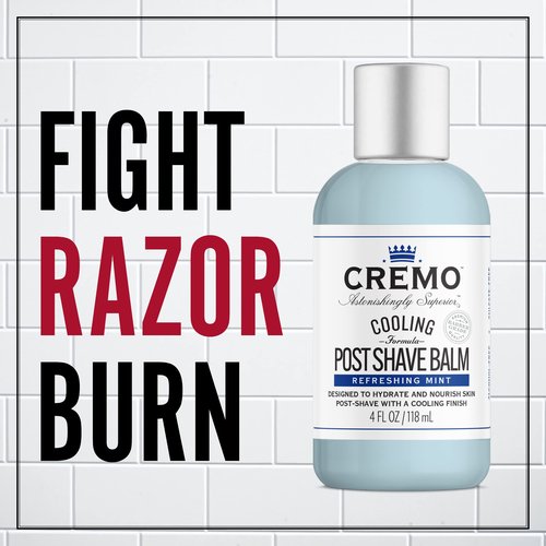 Cremo Men's Beard Care Bundle - Barber Grade Cooling Shave Cream, 6 Fl Oz + Cooling Post Shave Balm, 4 Oz